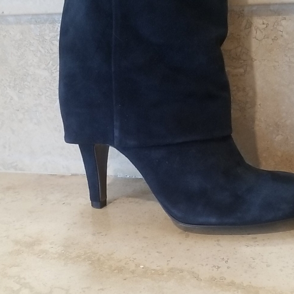 ASH knee length navy boots. - Picture 2 of 12